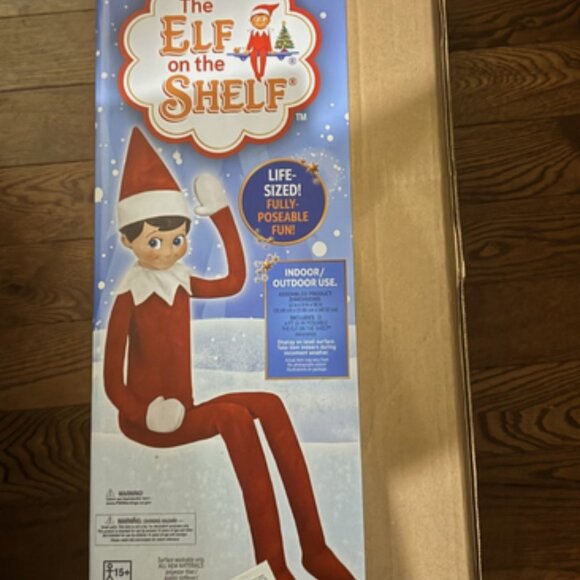Lowe's 5 FT Poseable The Elf On The Shelf Christmas Decoration Giant Elf - Picture 2 of 2